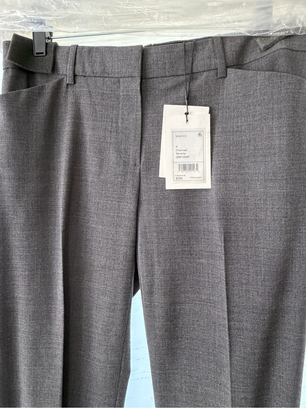 Theory Charcoal Gray Dress Pants